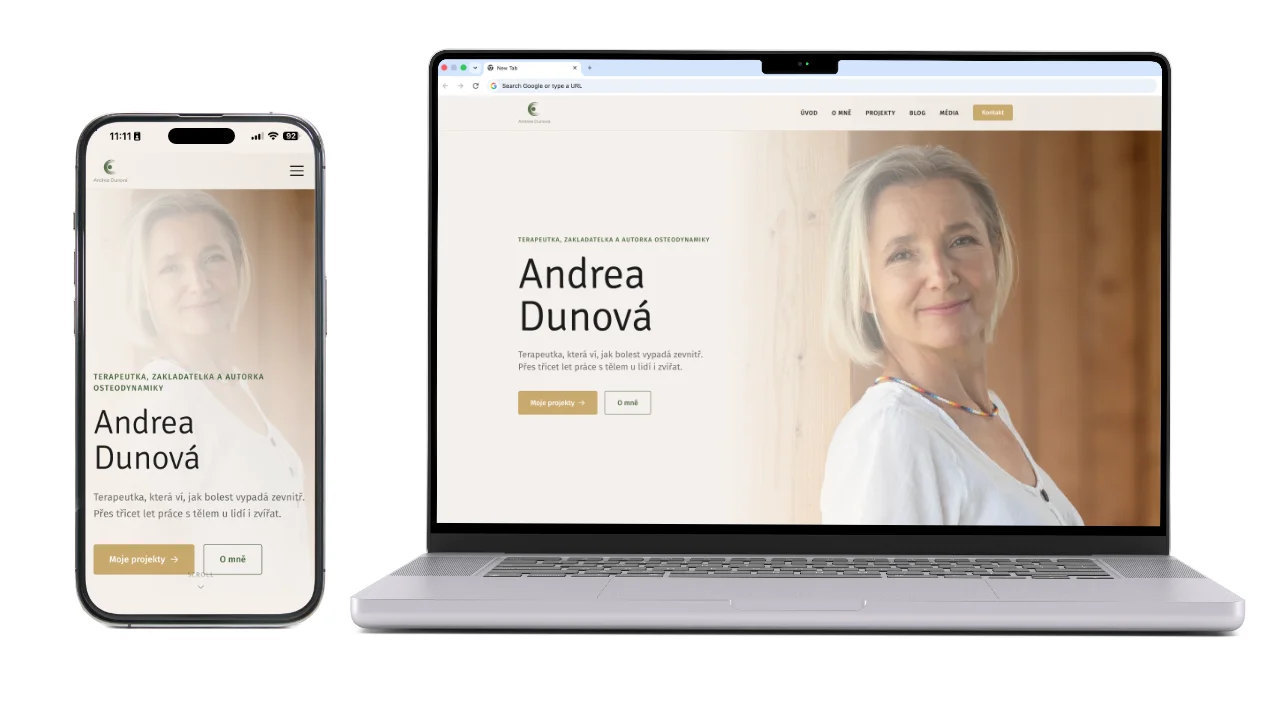 Ukázka webu — Andrea D.