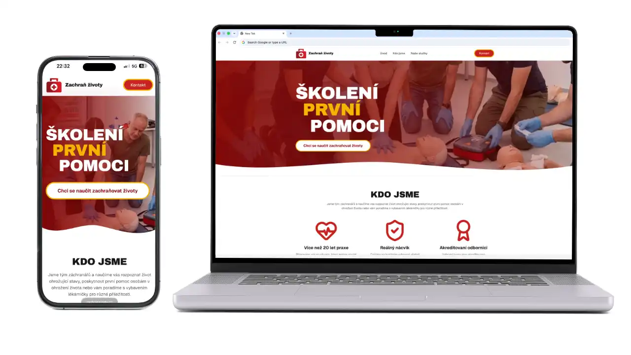 Ukázka webu — Zachraň životy