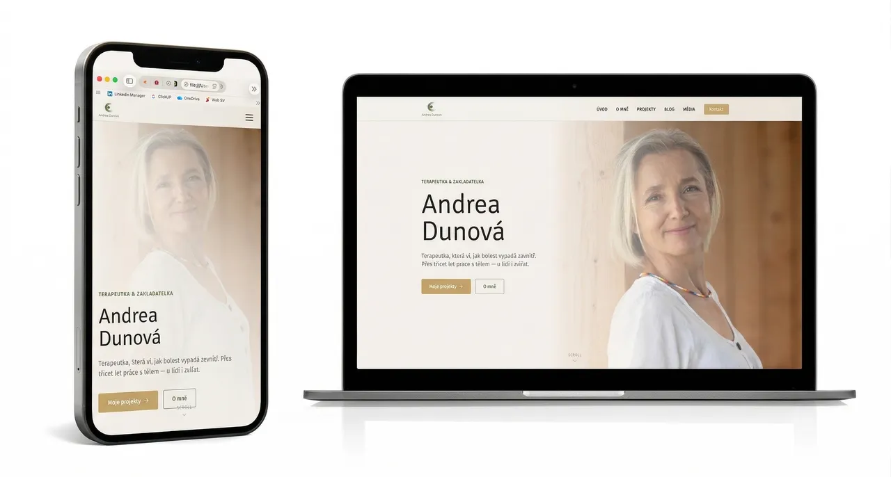 Ukázka webu — Andrea D.